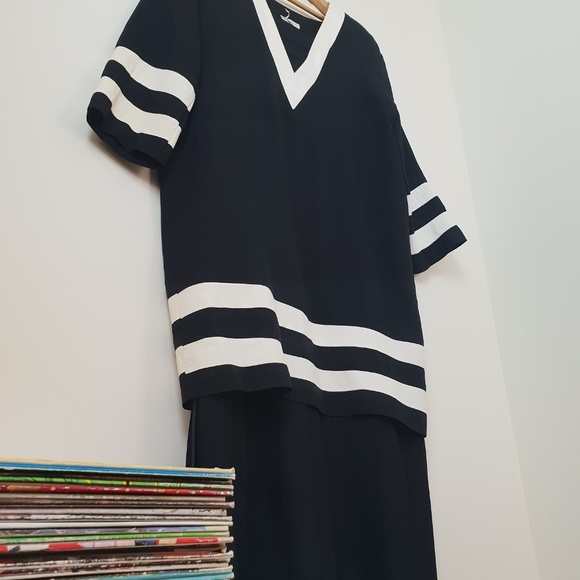 Vintage 80’s style Black and white sailor dress - Picture 5 of 8
